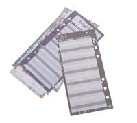 Gogogmee Fiches Budgétaires Perforées A6 Motif Floral 120 Feuilles Papier Budget Familial Planificateur Gestion des Dépenses pour Agenda et Suivi Financier Quotidien