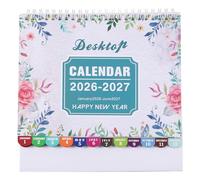 Gogogmee Flip Desk Calendar Small Tabletop Office Planner With Monthly Schedule Habit Tracker Ink-resistant Paper Standing Design For Teachers And Professionals