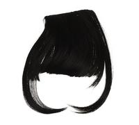 Gogogmee Frange Fausse Air avec Tempes Naturel pour Femme Extension Légère Confortable et Réutilisable Style Élégant Adapté à Toutes Formes de Visage