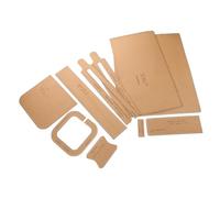 Gogogmee Gabarits en Papier Kraft Résistants pour Fabrication de Paquet en Cuir Faits Main Patrons de Couture Précis pour Sacoche Homme Polyvalente Kit DIY pour Maroquinerie Artisanale