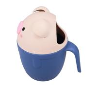 Gogogmee Gobelet à Shampoing Pour Bébé Poignée Ergonomique Louche De Bain En Polypropylène Épais Bleu Pour Rinçage Précis Et Bain Sécurisé Des -nés Amusante De Cochon