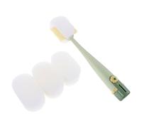 Gogogmee Goupillon à Long Manche pour Bouteille et Tasse - Brosse de Nettoyage Multifonctionnelle Éponge de Rechange - Couleur Vert Nuit - Nettoyage Profond pour Gourdes, Biberons Cuisine