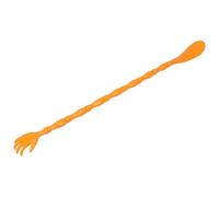 Gogogmee Grattoir à Dos Manuel en Polypropylène Orange avec Chausse-Pied Intégré Outil de Massage Portable et Gratte-Démangeaisons Pratique pour Soulager Rapidement Usage et Léger