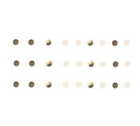 Gogogmee Guirlande de Papier à Pois Ronds 4 M Décoration Suspendue Circulaire Paillettes Miroir Doré Clair Bannière Festive pour Mariage Anniversaire et Fêtes Accessoire Décoratif