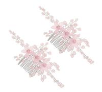 Gogogmee Handwoven Bridal Hair Comb With Radiant Acrylic Crystals Vintage Decorative Side Comb For Bride And Bridesmaids Wedding Accessories