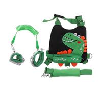 Gogogmee Harnais Garçon Fille avec Laisse de Sécurité Motif Dinosaure Harnais Respirant et Confortable pour Garçon Fille Attache Poignet Perte pour et Exploration