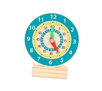 Gogogmee Horloge en Bois Éducatif pour Garçon et Filles 1 Pièce, Puzzle Pédagogique D’éveil Cognitif, Apprentissage des Chiffres Couleurs, Préscolaire Sécurisé et Ludique