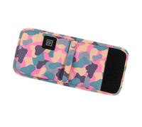 Gogogmee Housse Chauffante pour Biberon USB Portable Paquet Chauffant de Voyage pour Biberon en Plastique Silicone et Verre Taille Petite Motif Camouflage Rose Maintien au Chaud pour