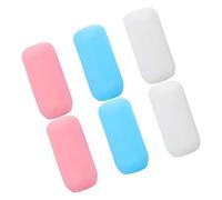 Gogogmee Housses de Voyage en Silicone pour Bouteilles 6 Pièces 22 Cm Extensibles Étanches Flacons Rechargeables Soins Personnels Multi-usage pour Shampoing Lotion