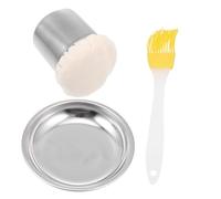 Gogogmee Huileur Crêpe avec Plateau De Brosse à Huile Et Essuie pour Crêpes Applicateur Huile pour Pinceau Crêpière