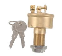 Gogogmee Interrupteur à Clé de Démarrage Robuste 3 Bornes Étanche pour Voiture, Camion, Bateau - Contacteur D'allumage Moteur Électrique - Interrupteur Marche/arrêt Batterie Adapté