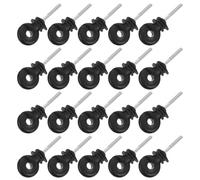Gogogmee Isolateurs à Visser pour Clôture Électrique 50 Pcs Clous Isolants en Acier Noir 89 CM Accessoires Agricoles pour Clôtures de Bétail Fixation Solide et Isolation pour Élevage