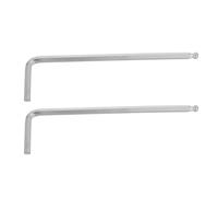 Gogogmee Jeu de 2 Clés Hexagonales 4 Mm en Acier Allié Chromé Mat Extrémité Sphérique, Petites Clés Métriques Ergonomiques pour Assemblage Meubles et Réparation Précise à Domicile