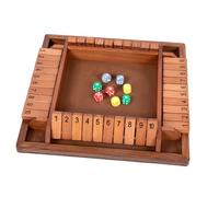 Gogogmee Jeu de Dés à Boire Double Face en Bois pour Adultes, Plateau Numérique Interactif, Jeu de Société Multijoueur pour Soirée Entre Amis, Accessoire Festif de Calcul Ludique, 1 Lot