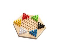 Gogogmee Jeu de Société Dames Chinoises Bois Éducatif pour Garçon Fille et Familles Interaction Parent-garçon Fille Améliore la Logique Jeu Familial Amusant