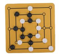 Gogogmee Jeu de Société Nine Mens Morris Portable Classique Stratégique Jeu de Plateau Familial pour Développement Cognitif et