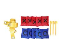 Gogogmee Jeu Géant de Morpion Extérieur avec Sangle Résistant Aux Intempéries Installation Facile sur Pelouse Sable ou Pavé Activité Familiale Éducative pour Jardin et Terrasse