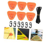 Gogogmee Kit de Fixation Bateau Gonflable avec Anneau D Résistants et Accessoires Kayak avec Boucles et Cordon Élastique pour Maintien Sécurisé