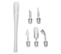 Gogogmee Kit de Soin des Ongles en Acier Inoxydable 4 Pièces Repousse-Cuticules et Coupe-Cuticules Précis Outil Professionnel pour Manucure à Domicile et Salon Nettoyeur D’Ongles