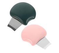 Gogogmee Kit D'extraction de Points Noirs 2pcs, Outil D'exfoliation Manuel en Plastique et Acier Inoxydable, Design Compact et Portable pour Femmes et Hommes à Domicile Voyage