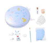 Gogogmee Kit Garçon Fille Souvenir Moulage sans Encre Légère et Pratique Cadeau Naissance et Facile à Utiliser et Transporter Né Boite Bleu