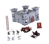 Gogogmee Kit Miniature de Château à Assembler pour Garçon Fille DIY Coloré de Soldats Anciens Modèle Éducatif pour Construction et Jeu Équipe