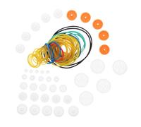 Gogogmee Kit Poulie et Courroie pour Bande de Transmission Caoutchouc et Rouages Plastiques Accessoire pour Modèles DIY et Projets Mécaniques