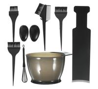 Gogogmee Kit Teinture Cheveux 9 Pièces Planche Coloration Bol Brosse Professionnel Salon Coiffure Mèches Protection Oreilles