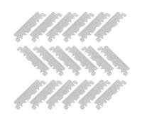 Gogogmee Lames de Rasoir Demi-face en Acier Inoxydable 100 Pcs Taille Unique Coupeur Visage Traditionnel Homme Usage Domestique Barbiers