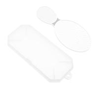 Gogogmee Lime à Pieds en Verre Trempé Couvercle - Outil Exfoliant pour Éliminer Callosités et Peaux Mortes - Portable et Étanche, pour Pédicure à Domicile et Soins des Pieds Doux et Lisses