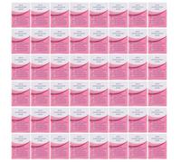 Gogogmee Lingettes Démaquillantes Nettoyantes 50 Pcs Format Voyage Dissolvant Cire Après Épilation pour Femmes et Jeunes Filles Soin Peau Post-épilation Rouge