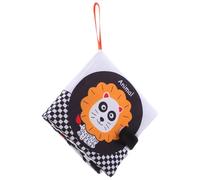 Gogogmee Livre En Tissu Éducatif Bébé à Contraste Noir Et Blanc, Lavable Et Indéchirable, Stimulation Cognitive Tactile, Materiaux Sûrs Sans Odeur, Premier Livre D’éveil Sensoriel Pour Tout-petit,