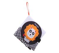 Gogogmee Livre en Tissu Éducatif pour Bébé et Tout-petits, Contraste Noir et Blanc, Papier Froissé Résistant, Doux en Velours Pêche, Jouet D’éveil Sensoriel Précoce, Présent Naissance