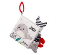 Gogogmee Livre en Tissu pour Bébé Dès la Naissance, 0-1 an, Éducatif Sensoriel Océan, Doux et Résistant, Jouet D’éveil Cognitif Interactif pour Tout-Petits, Présent Éveil Précoce