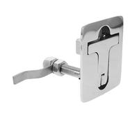 Gogogmee Loquet à Came INOX 316 pour Trappe de Bateau, Poignée Annulaire Encastrée, Loquet Plancher Marin pour Pont, Verrouillage Rotatif Sécurisé, Quincaillerie Nautique Robuste