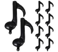Gogogmee Lot de 10 Ballons en Aluminium Forme Note de Musique 40 CM Noir Décorations Fête Anniversaire Ballons Gonflables pour Concerts Soirées Bar et Événements Musicaux
