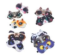 Gogogmee Lot De 10 Masques De Sommeil Mignons Imprimés Animaux Confortables Et Tendance Pour La Relaxation Et La