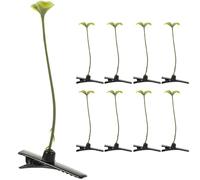 Gogogmee Lot de 10 Pinces à Cheveux de Pousses de Soja Réalistes Accessoires pour Cheveux Amusants Clips Légers en Plastique Vert pour Coiffures Décontractées et Occasions Festives