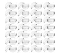 Gogogmee Lot de 100 Capsules Plastiques Transparentes Rondes Vides 50mm, Ouvrables et Réutilisables pour Distributeurs de Jouets, Rangement de Perles, Décorations et Jeux de Collection