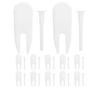 Gogogmee Lot de 12 Sets de Bouchons de Valve pour Ballon de Yoga et Fitness Adaptateurs Étanches en Plastique Kit de Rechange Polyvalent pour Ballons d'exercice Matelas Gonflables et
