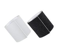 Gogogmee Lot de 2 Autocollants pour Semelles de Chaussures à Talons Hauts Protecteurs Antidérapants et Résistants à L'Usure Autocollants de Semelle Transparents et Noirs 10 CM X 50 CM