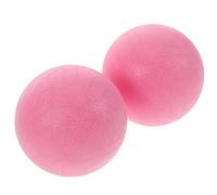 Gogogmee Lot de 2 Balles de Massage Musculaire Tpe Mini Ballon D'exercice Rose Clair, Ciblage Précis des Points D'acupuncture, Outil Portable pour Pilates, Yoga et Soulagement