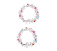 Gogogmee Lot de 2 Bandeaux Lumineux LED Floraux, Taille Unique, Coiffe Scintillante Flexible pour Adultes et Garçon et Filles, Accessoires Cheveux Fête et Photos, Couleur Aléatoire