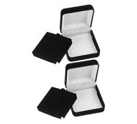Gogogmee Lot de 2 Boîtes de Rangement pour Médailles et Badges en Velours Noir Intérieur Doublé de Velours Coffret de Protection Compact pour Collection et Transport Sécurisé