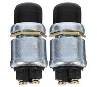 Gogogmee Lot de 2 Boutons Poussoirs de Démarrage Étanches pour Voiture et Camion, Interrupteur D'allumage Moteur, Compatible Véhicules Automobiles et Marins, Bouton de Klaxon Modifié