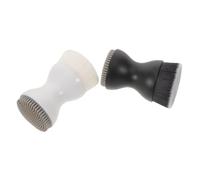 Gogogmee Lot de 2 Brosses Nettoyantes Visage Double Embout Poils Doux et Silicone Format Mini 7 CM Brosse Exfoliante Manuelle pour Soin du Visage Maquillage et Démaquillage Blanc et