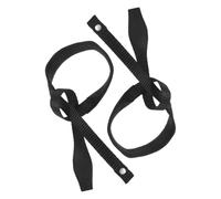 Gogogmee Lot de 2 Dragonnes pour Bâtons de Ski et Randonnée Sangles Noires Réglables en Polyester Bracelets Confortables pour Sport de Plein Air Maintien Sécurisé Fatigue Lors du Ski