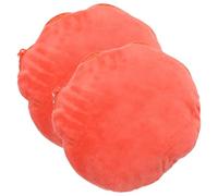 Gogogmee Lot de 2 étuis Chauffe-Mains zippés - Housse Douce et Anti-brûlure pour Chauffe-Mains électrique - Manchon Rond Isolant pour l'hiver, Bureau, Maison, école, Orange