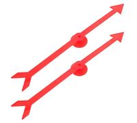 Gogogmee Lot de 2 Flèches Rouges pour Roue Tournante en Plastique, Design Innovant et Solide, Accessoires Éducatifs pour Centres de Formation et Tirages Sort