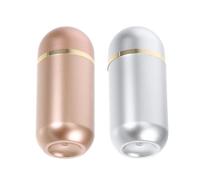 Gogogmee Lot de 2 Mini-flacons Piluliers 10 Ml en Plastique Étanches, Petits Contenants Voyage Compacts pour Gélules et Poudres, Organisateur de Piluliers Portable pour Paquet à Main